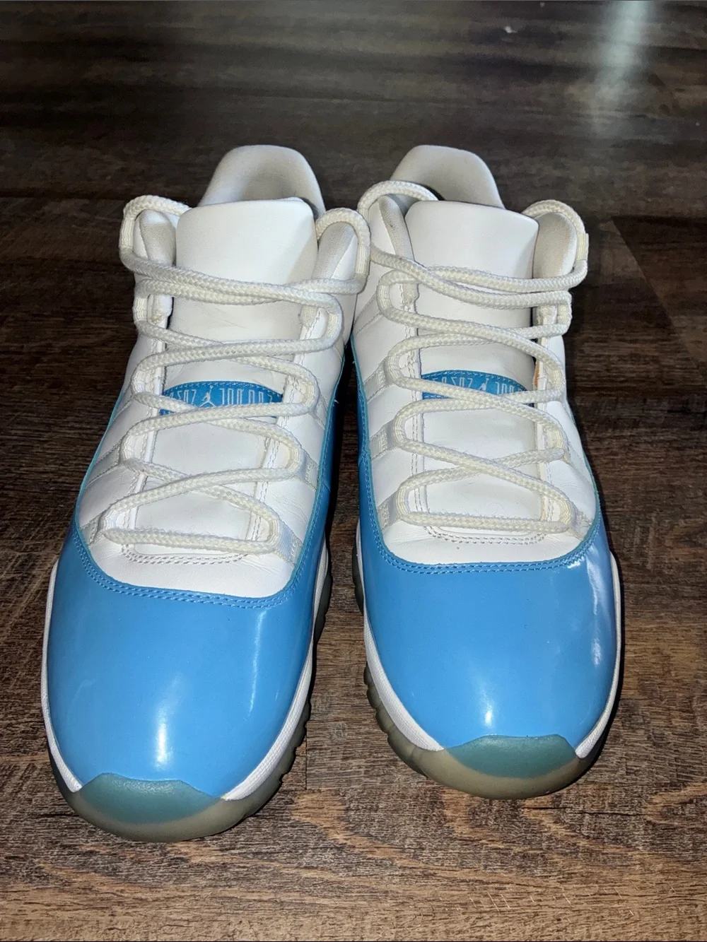 UNC Low 11s Jordan Low-Top Sneakers in White and Carolina Blue